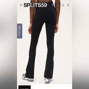 Black Flare leggings, never worn, size small length 32”